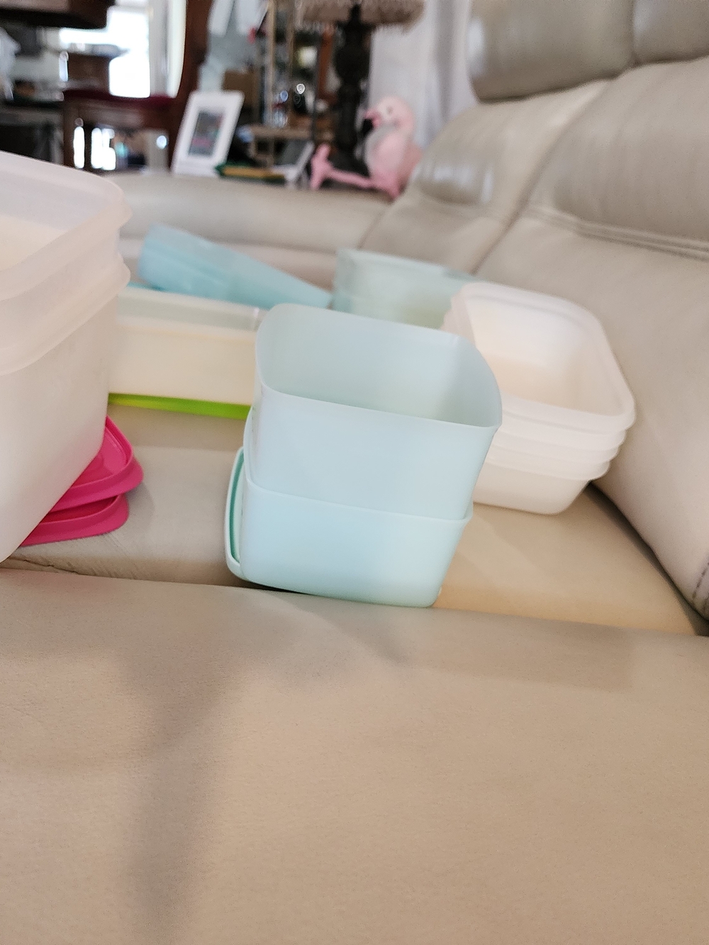 Assorted Color Food Storage Container Set - Multi-Color Tupperware - Picture 2 of 5